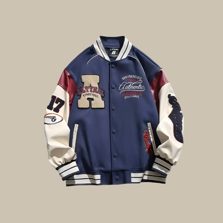 Lune London | Trendy Oversized Vintage Baseball Jacket for Men
