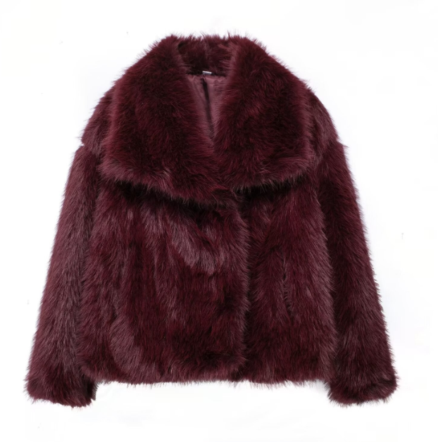 Lune London | Women's Fur Coat - Beige - Luxurious and Warm