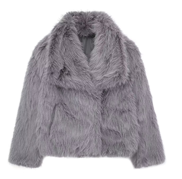Lune London | Women's Fur Coat - Beige - Luxurious and Warm