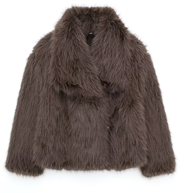 Lune London | Women's Fur Coat - Beige - Luxurious and Warm