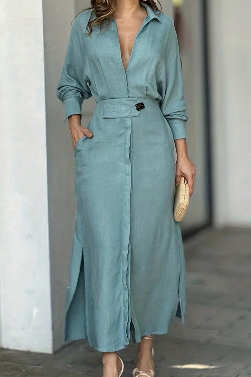 Lune London | Classic Linen Maxi Dress