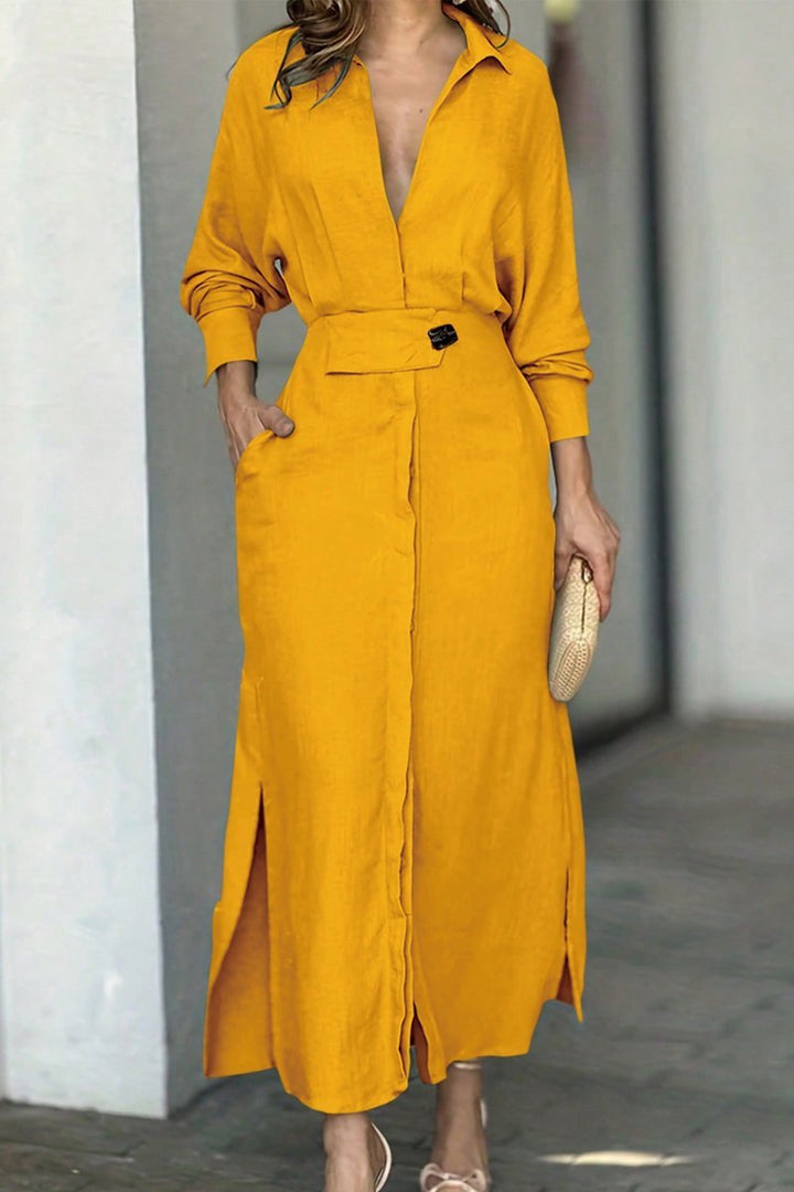 Lune London | Classic Linen Maxi Dress
