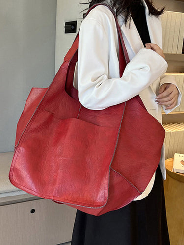 Amarae | Easy Large Bag Soft Leather Large Capacity One Shoulder Portable Tote Bag