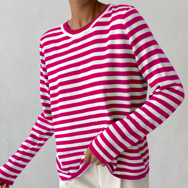 Lune London | Elegant Striped T-Shirt Light Fabric