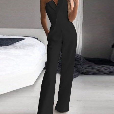 Amarae | Red Sleeveless Jumpsuit