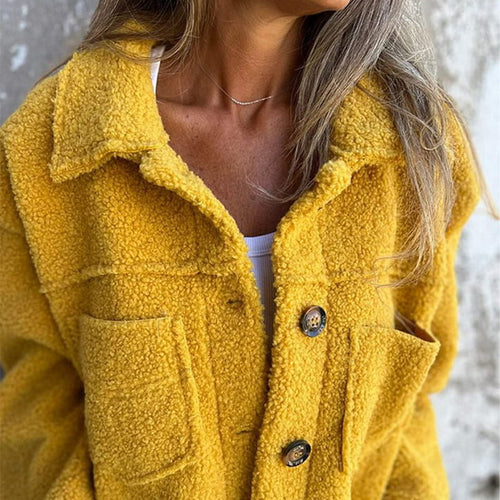 Amarae | Teddy jacket with buttons Soft and Warm Perfect for Autumn and Winter