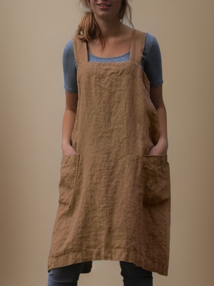 Lune London | Cotton Apron Dress with Pockets