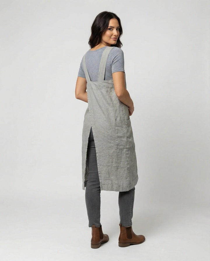 Lune London | Cotton apron dress with pockets
