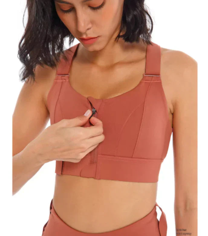 Lune London | Adjustable Zipper Sports Bra