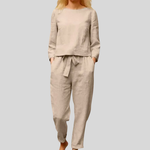 Amarae | Solid Color Linen Two-Piece