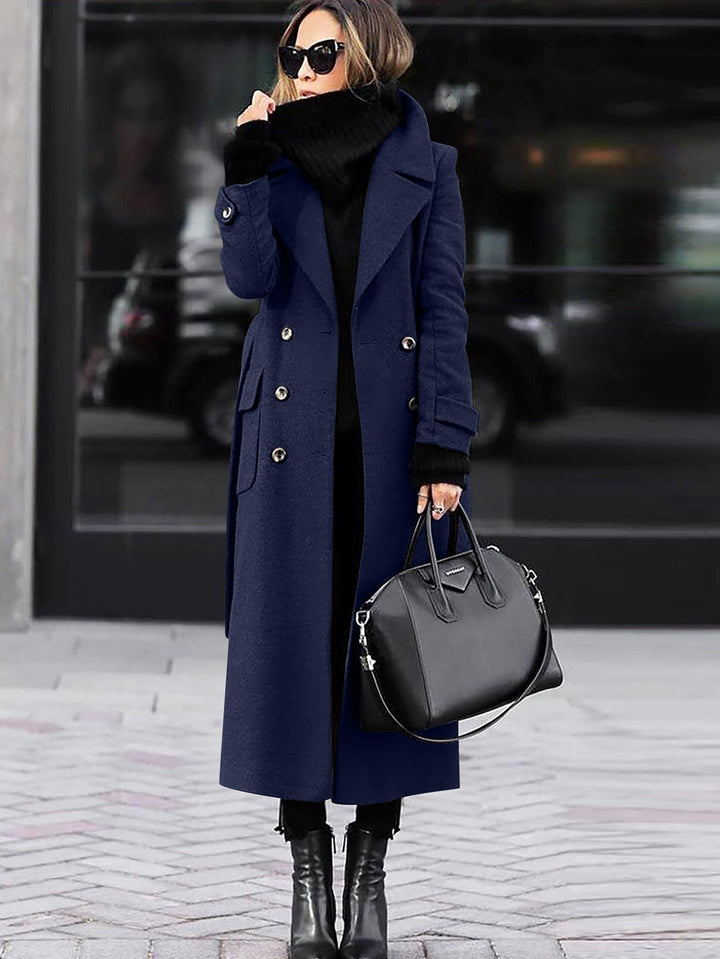 Women’s Wool Coat mit Double-Breasted Fit & Full Length | Lune London