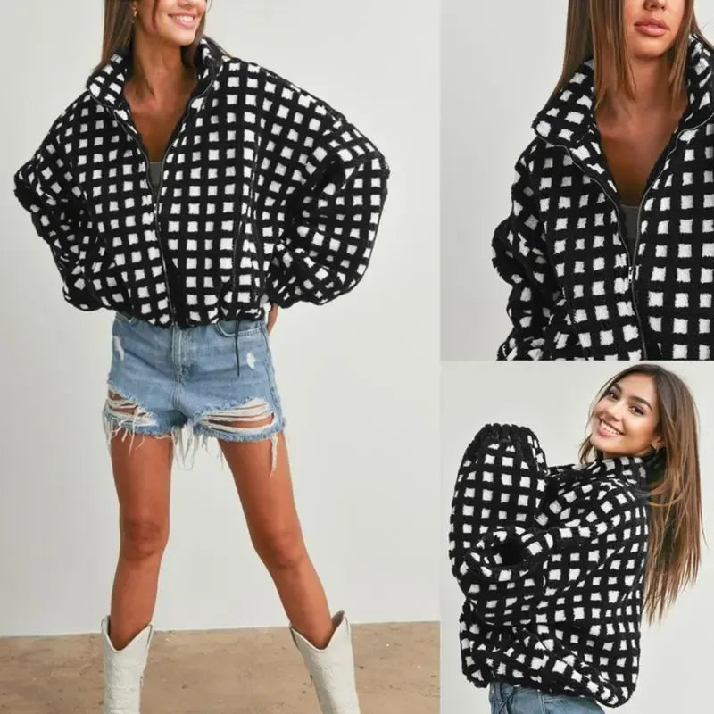 Lune London | Check Fleece Jacket