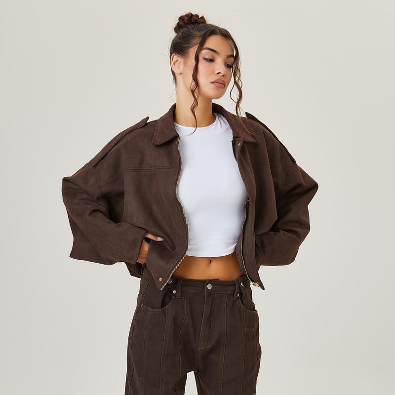 Lune London | Suede Bomber Jacket