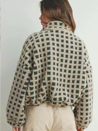 Amarae | Check Fleece Jacket