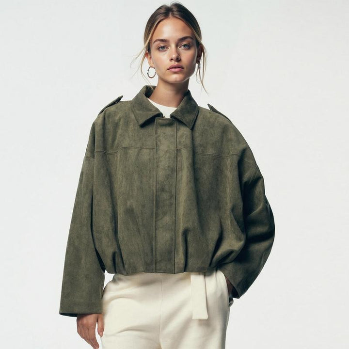 Lune London | Suede Bomber Jacket