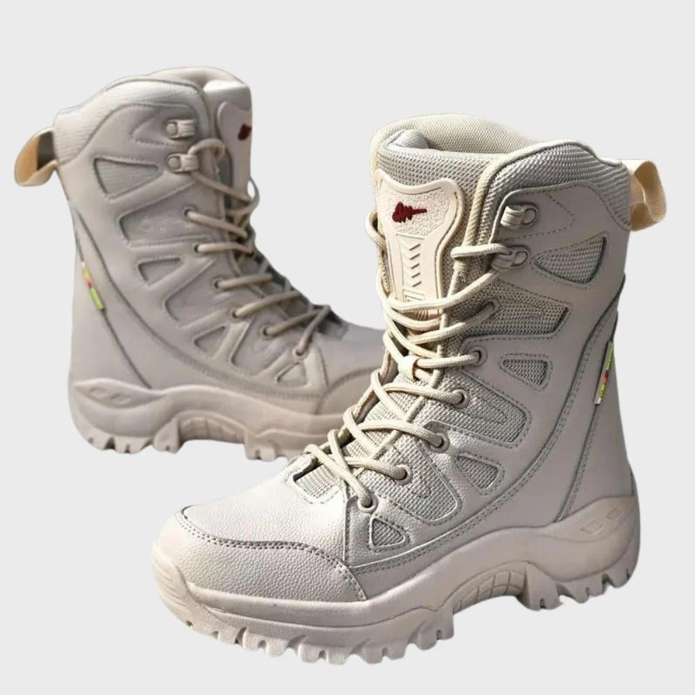 Lune London | Hiking shoes - Leather-Mesh - High format - Reinforced toe area - Ankle support