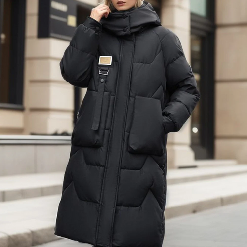 Amarae | Coat - Quilted - Oversized Fit - Hood - Full Length - Warm Insulated