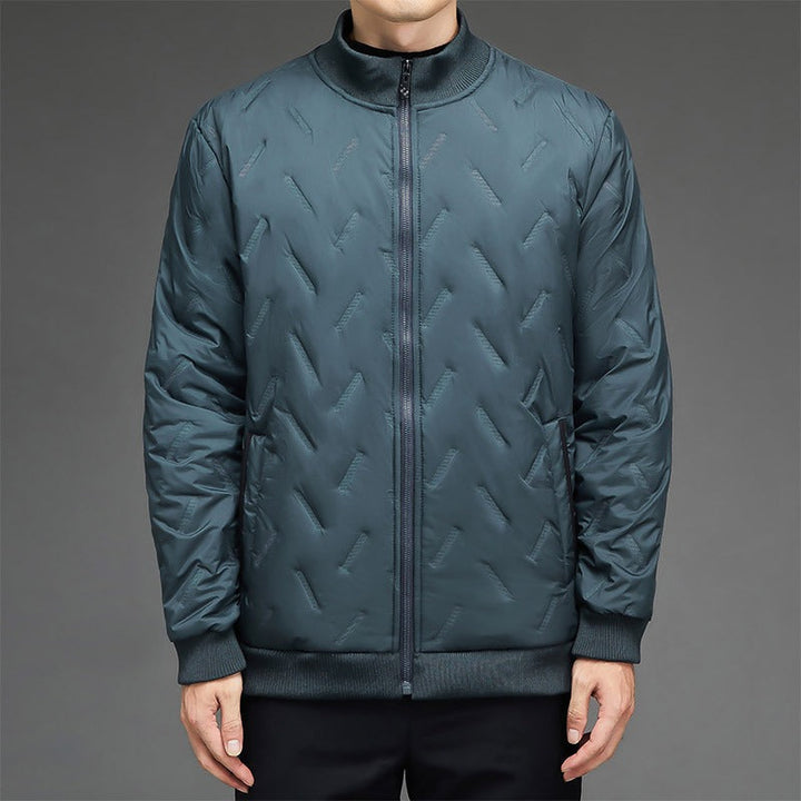Amarae | Jacket - Synthetic Fabric - Quilted Pattern - Stand-Up Collar - Ribbed Cuffs