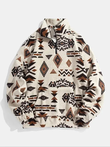 Amarae | Patterned Fleece Pullover