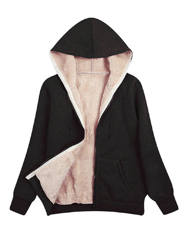 Amarae | Fleece jacket - Loose fit - Hood - Soft lining - Zipper closure