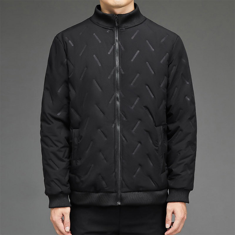 Amarae | Jacket - Synthetic Fabric - Quilted Pattern - Stand-Up Collar - Ribbed Cuffs