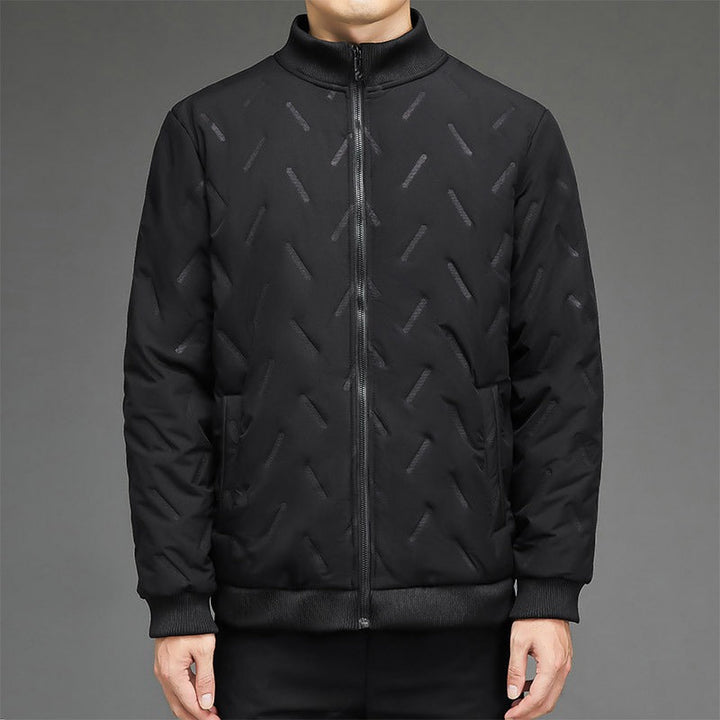 Amarae | Jacket - Synthetic Fabric - Quilted Pattern - Stand-Up Collar - Ribbed Cuffs
