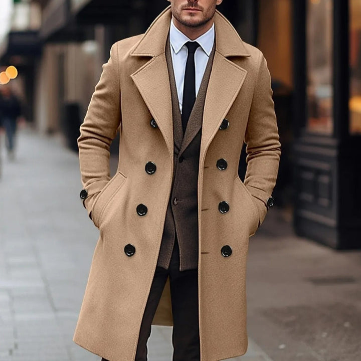 Amarae | Elegant Wool Crossover Coat for Men