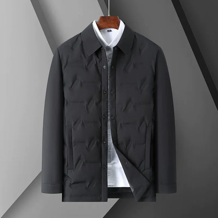 Lune London | Down Jacket - Slim Fit - Shirt Collar - Button Closure - Quilted Design