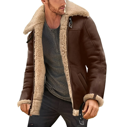 Amarae | Robust Thick Leather Jacket for Men