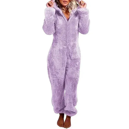 Amarae | Women's Teddy Fleece Overall with Hood