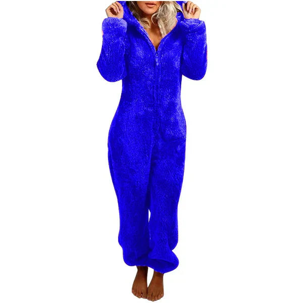 Lune London | Women's Teddy Fleece Overall with Hood