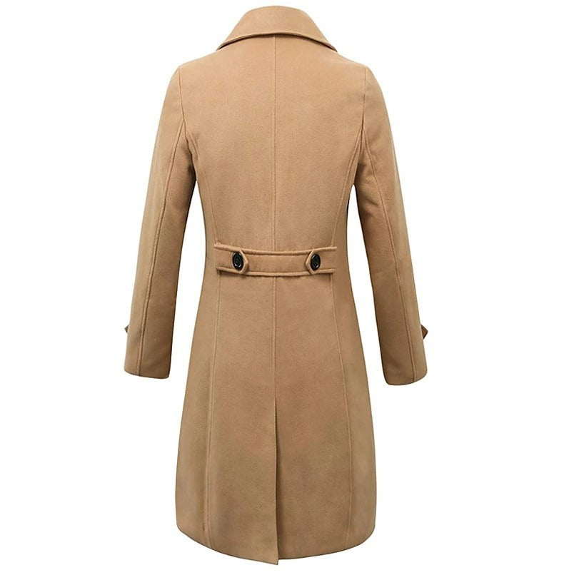 Amarae | Elegant Wool Crossover Coat for Men