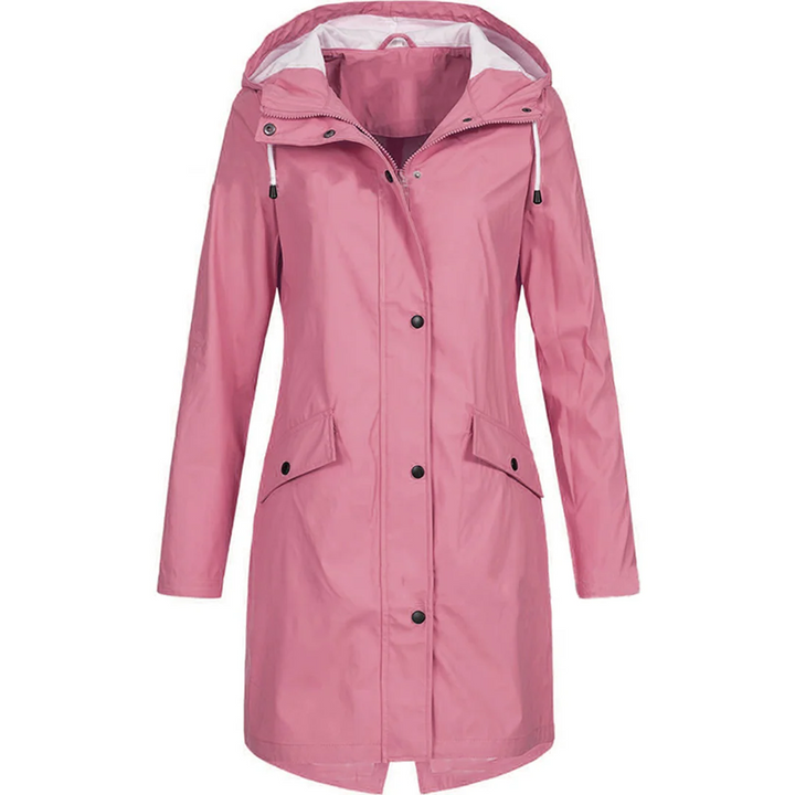 Amarae | Rain jacket - Tailored fit - Water-repellent - With hood and button closure