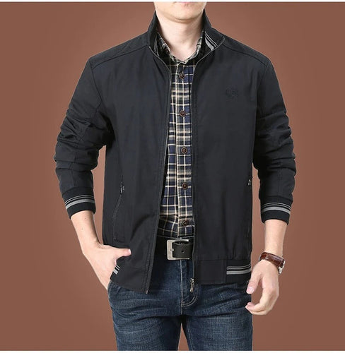 Amarae | Trendy high-collar bomber jacket - Elegant transition jacket for spring and summer