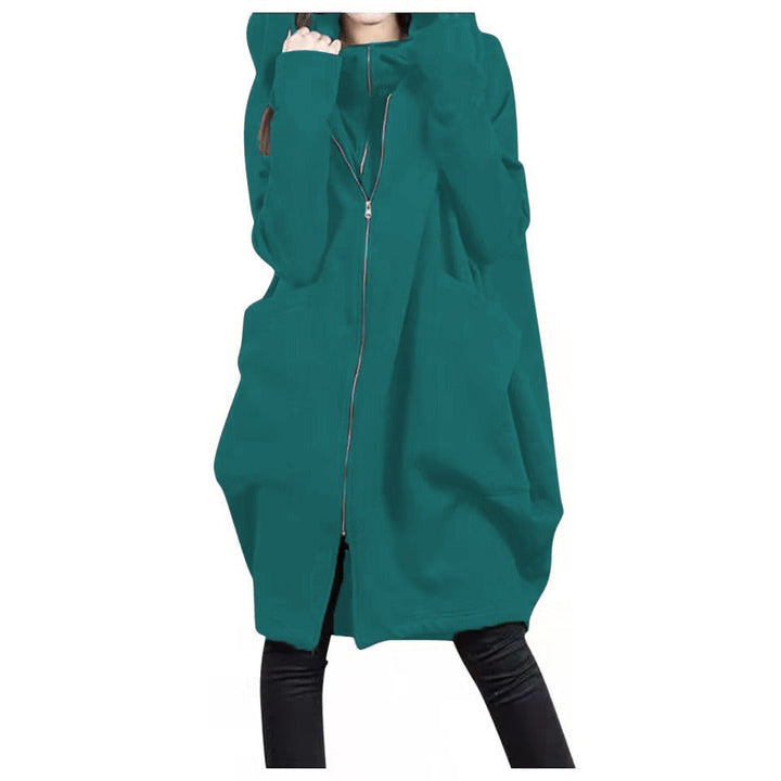 Amarae | Coat - Mid-length - Plus size fit - Hood - Zipper - Large pockets