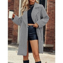 Amarae | Coat - Tailored - Wool Texture - Dog Tooth - Classic Design