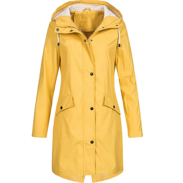Amarae | Rain jacket - Tailored fit - Water-repellent - With hood and button closure