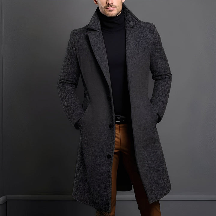 Amarae | Elegant Wool Trench Coat for Men