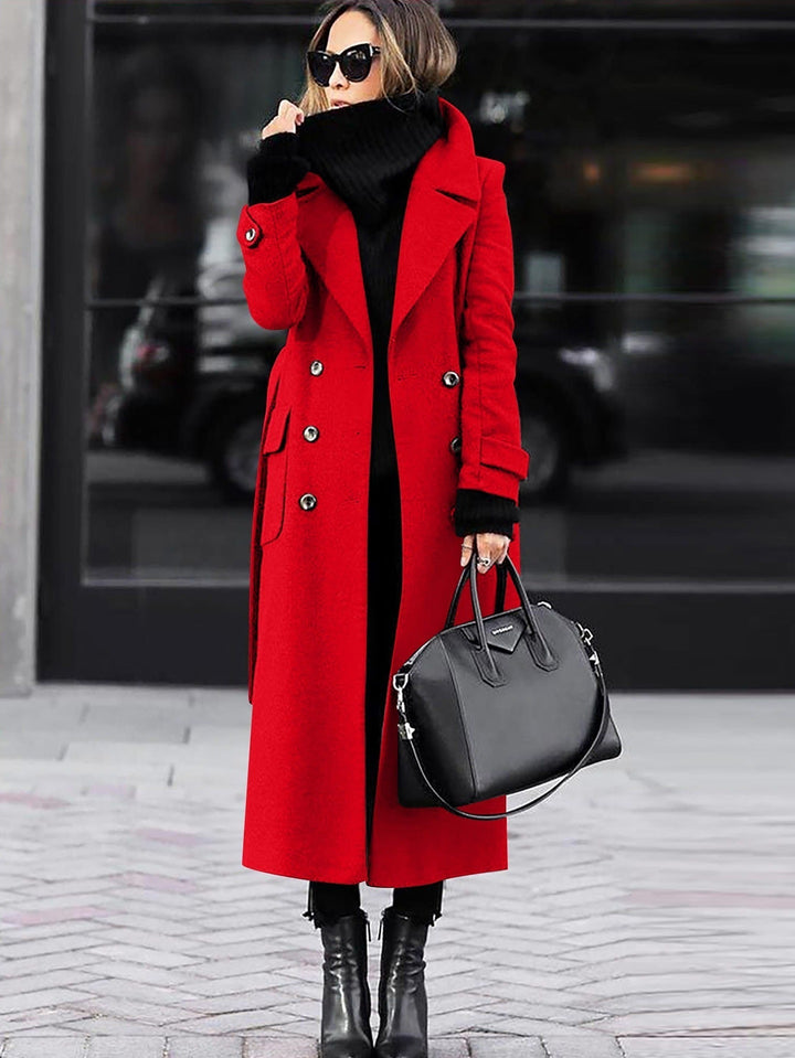 Women’s Wool Coat mit Double-Breasted Fit & Full Length | Lune London