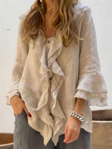 Amarae | Women's Ruffles Casual Shirt