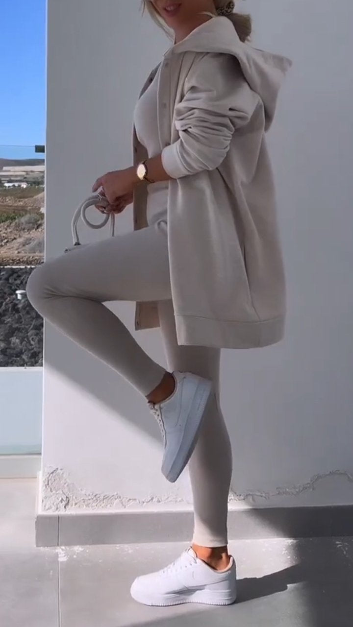 Lune London | Stylish vest set with hoodie