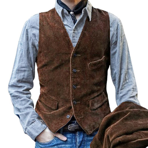 Amarae | Traditional Men's Waistcoat Made Of Corduroy