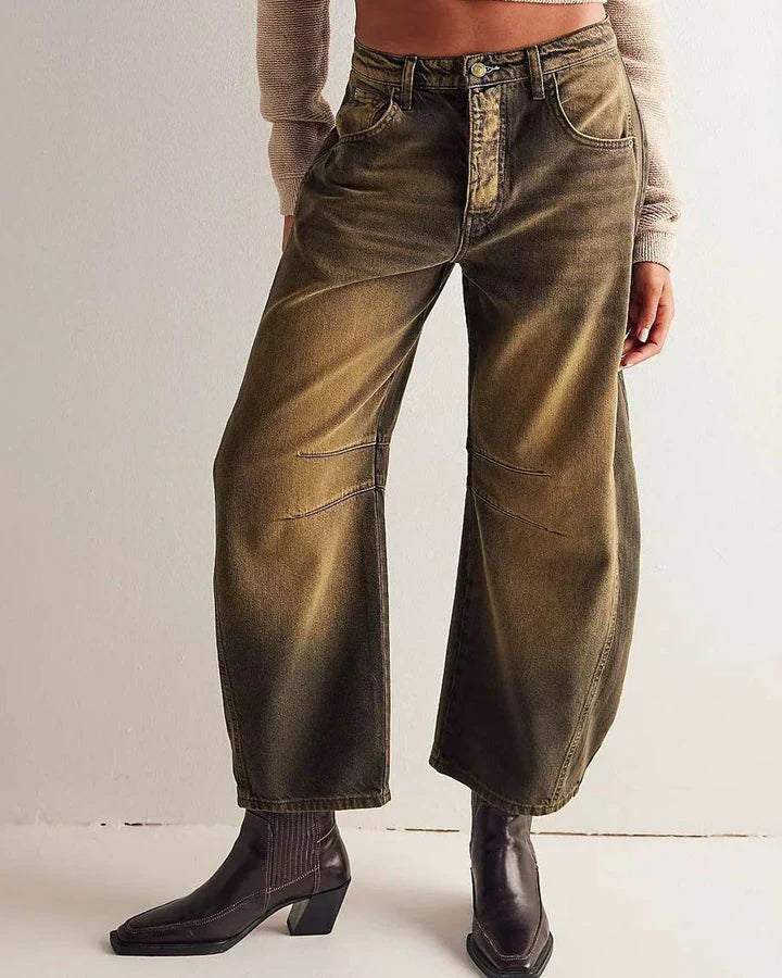 Lune London | Mid Rise Barrel Jeans for Women