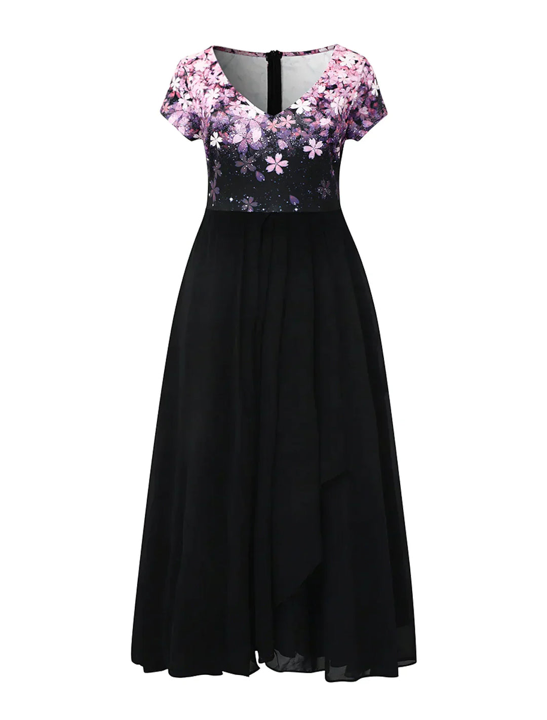 Lune London | Elegant Midi Dress with Floral Lace