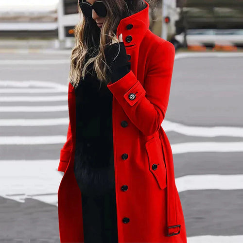 Amarae | Long Warm Trench Coat - Winter