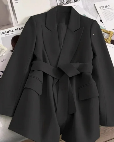 Amarae | Women's Classic Trench Coat Black Jacket