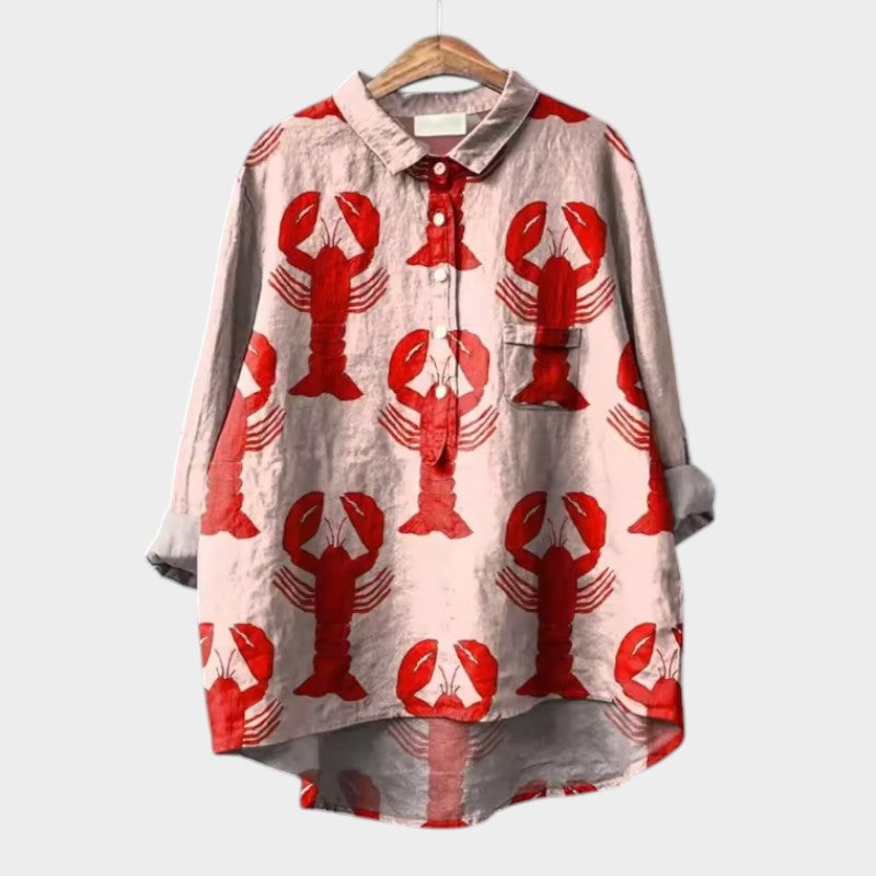 Lune London | Stylish blouse with button placket in front