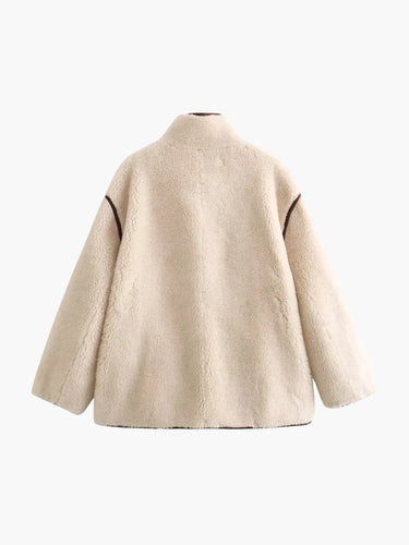 Amarae | Shearling Stand Collar Jacket