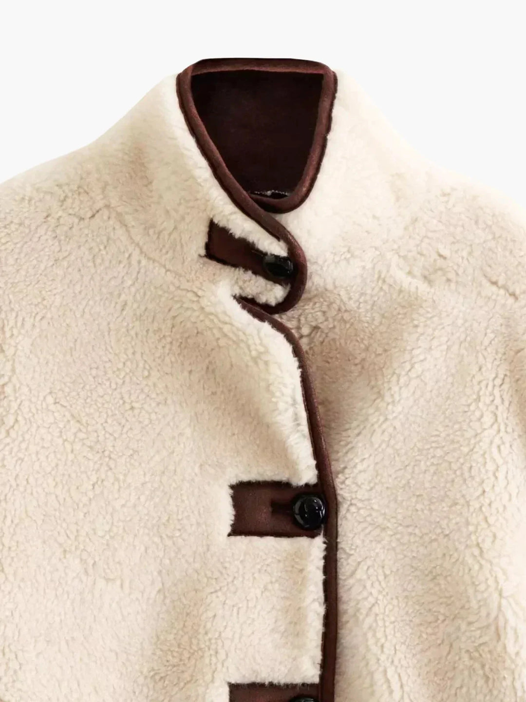 Amarae | Shearling Stand Collar Jacket
