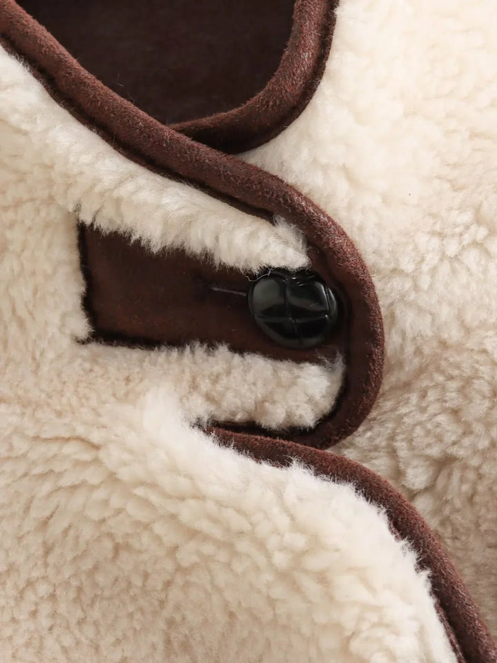 Amarae | Shearling Stand Collar Jacket
